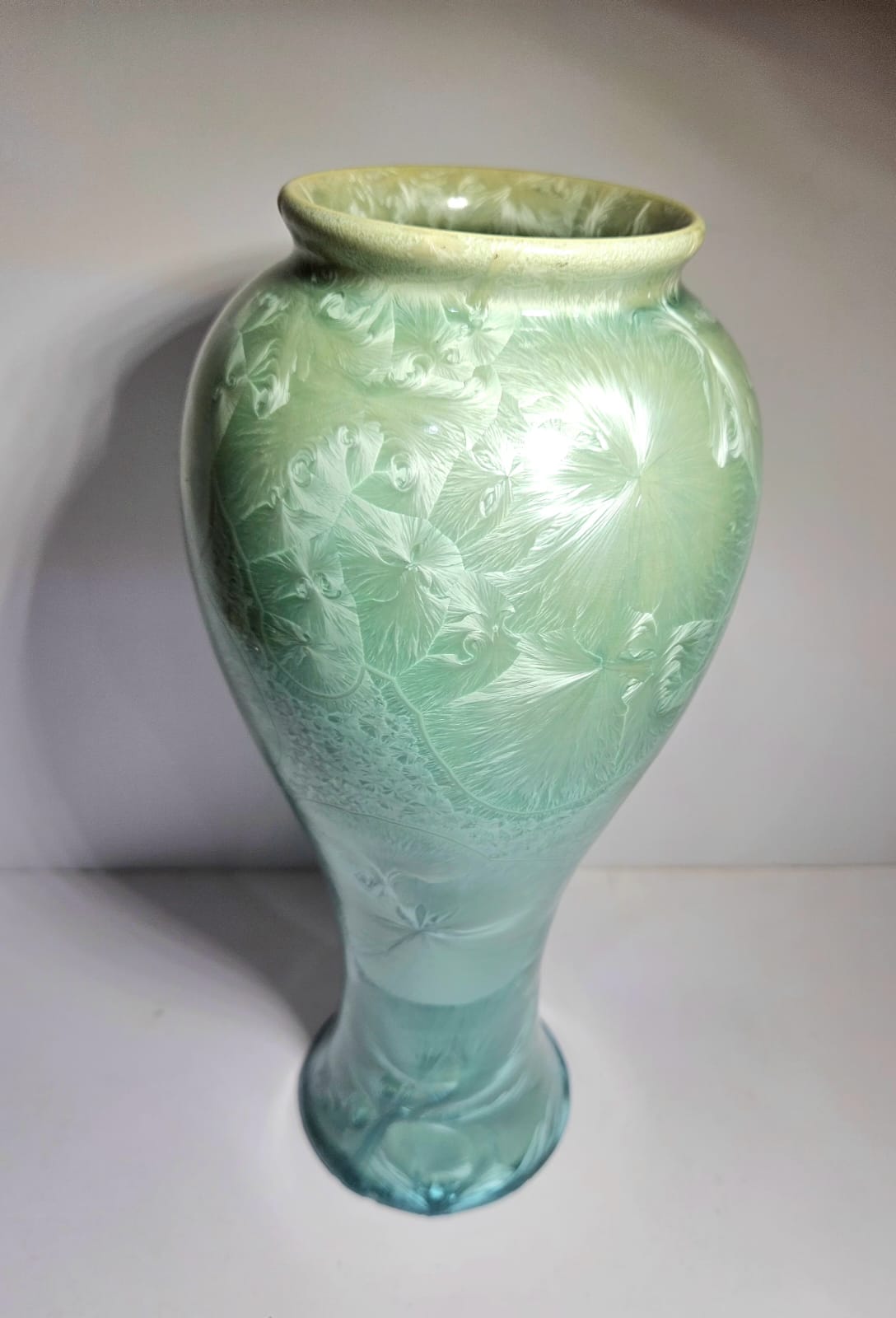 Large Rod Page Crystalline Glaze Australian Studio Pottery Vase
