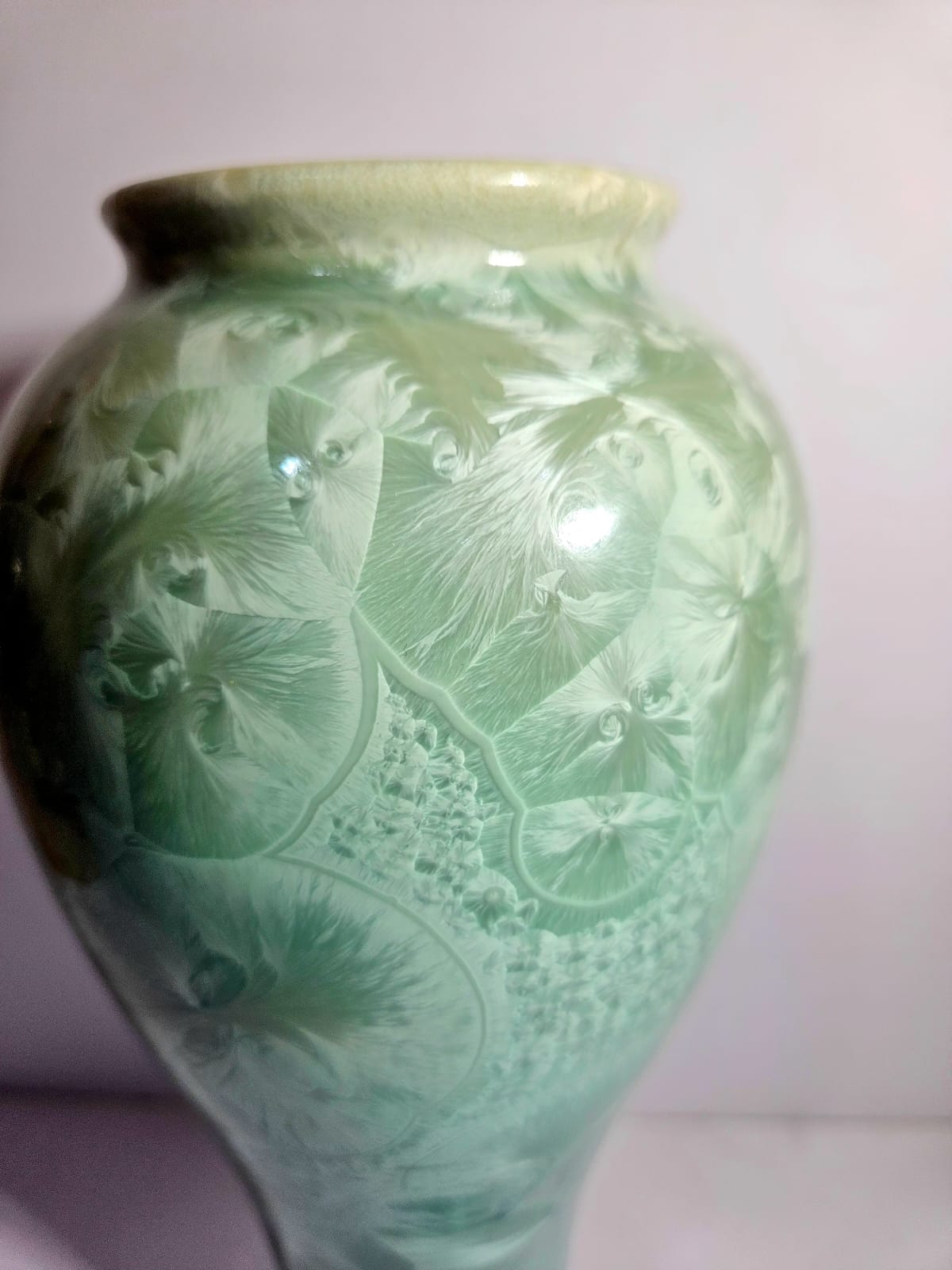 Large Rod Page Crystalline Glaze Australian Studio Pottery Vase