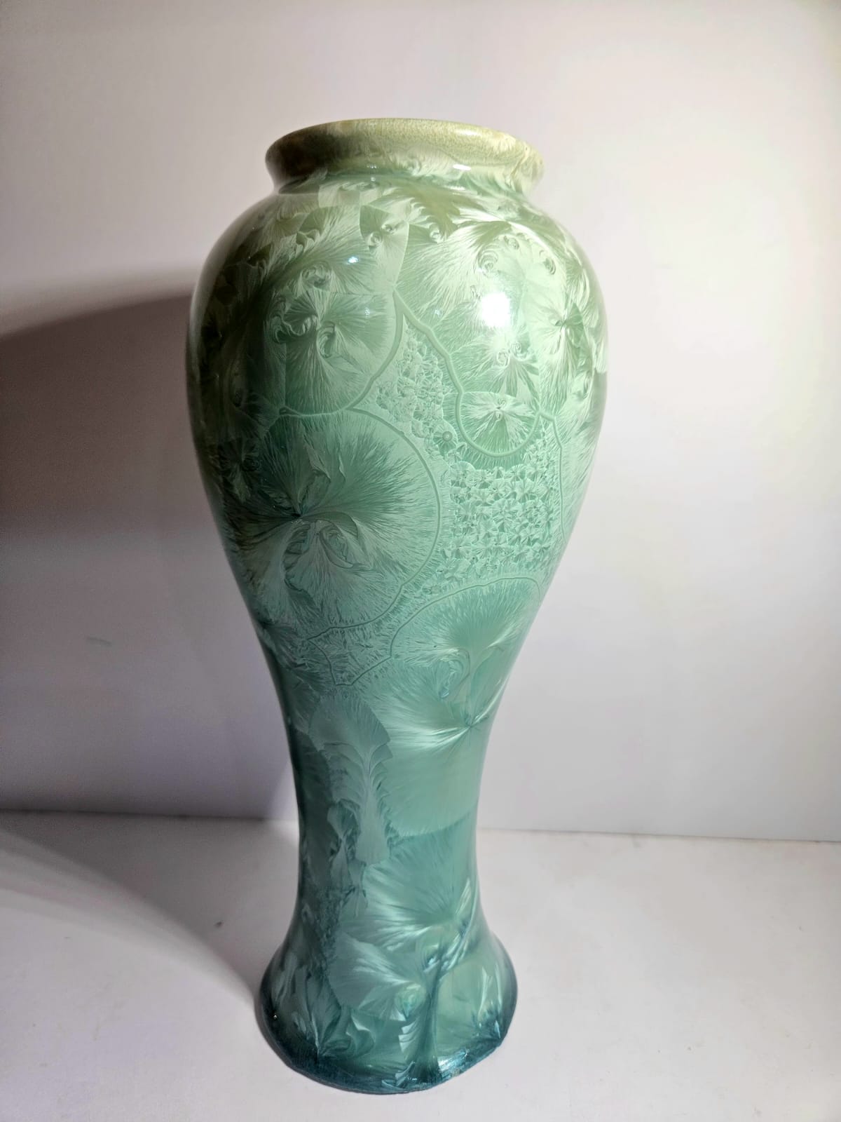 Large Rod Page Crystalline Glaze Australian Studio Pottery Vase