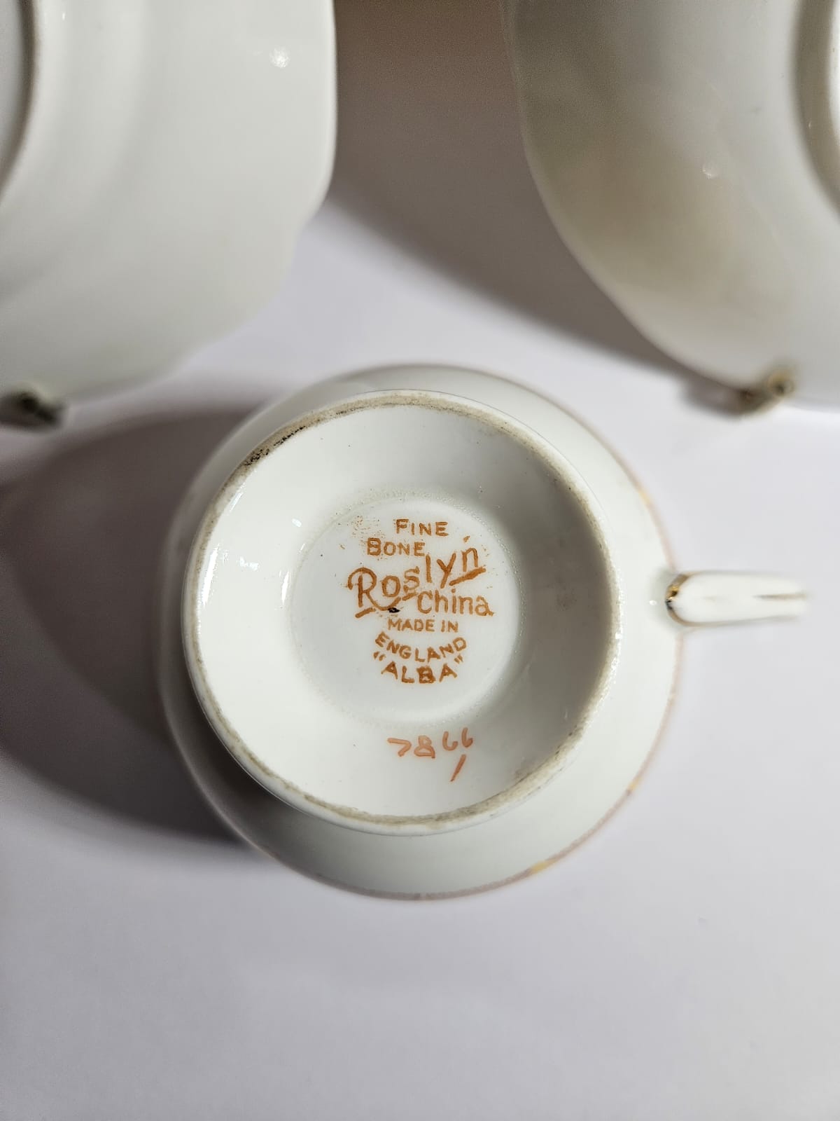 Vintage Roslyn China Alba 19 pieces Tea Set , Pattern No 7866