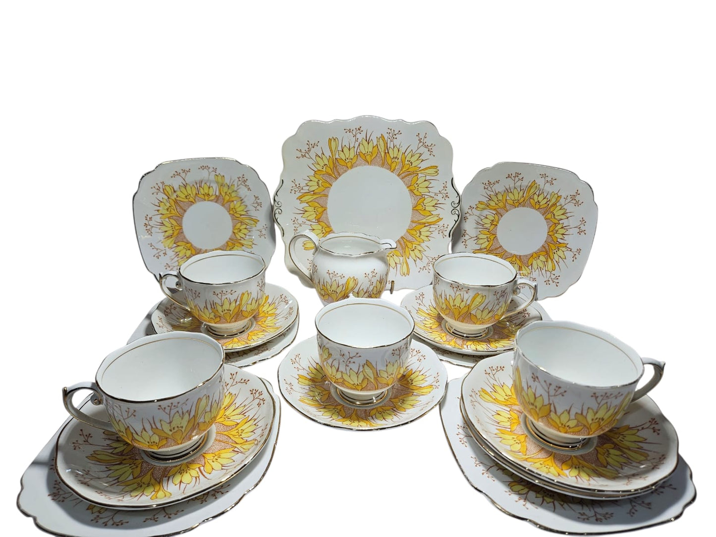 Vintage Roslyn China Alba 19 pieces Tea Set , Pattern No 7866
