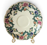 Vintage Royal Cauldon Tea DUO– Victorian Floral with Gilded Accents