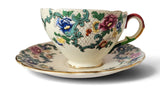 Vintage Royal Cauldon Tea DUO– Victorian Floral with Gilded Accents