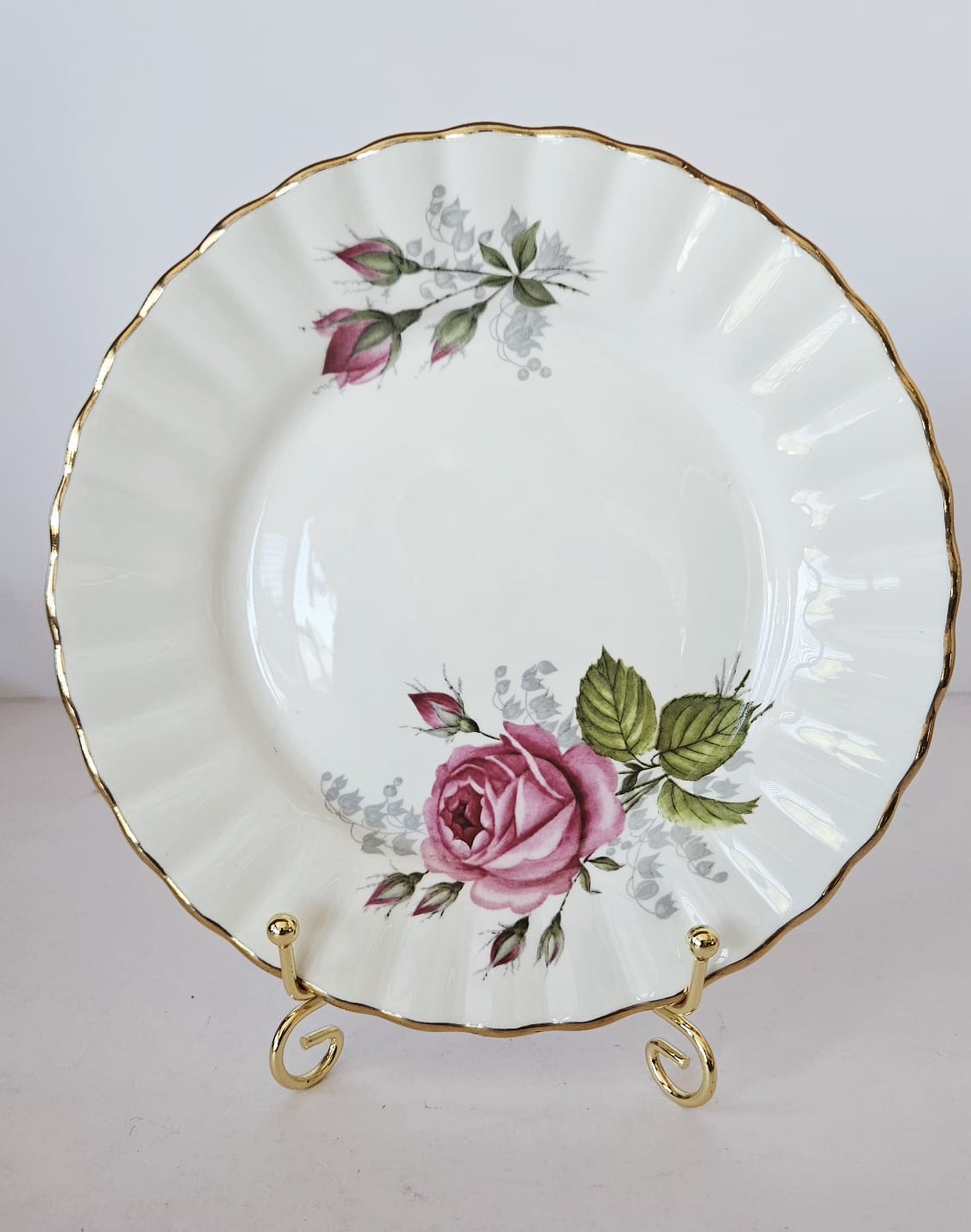 Service à thé trio Royal Stafford Pink Rose n° 669