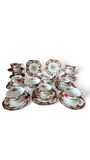 Vintage Royal Standard Maroon 'Lady Fayre' bone china 28 pcs Tea Set
