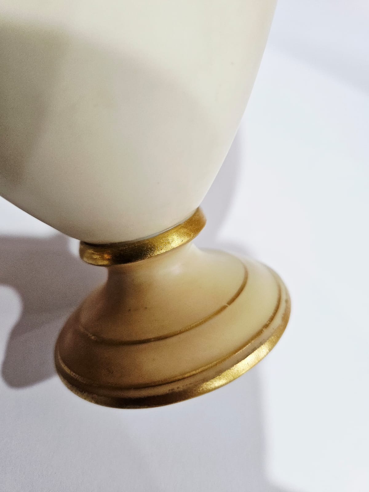 A Royal Worcester blush ivory vase with gilt and floral decoration dated 1879