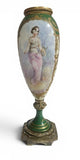 Late 19th-century Sèvres porcelain and ormolu mounted hand-painted vase