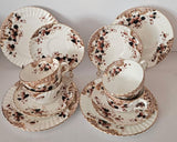 Antique Imari Samuel Radford Fenton Staffordshire Trios (x4) circa 1894-Pattern #643