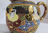 Japanese Satsuma Moriage Eggshell Tea/Coffee 22-piece Set, Hand-painted.