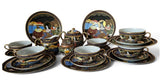Vintage Satsuma, 21 PCS tea set Moriage, Japanese. mid 20th century