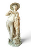 Vintage Lladro Porcelain “Shepherd” Figurine Gloss Finish Retired #4834