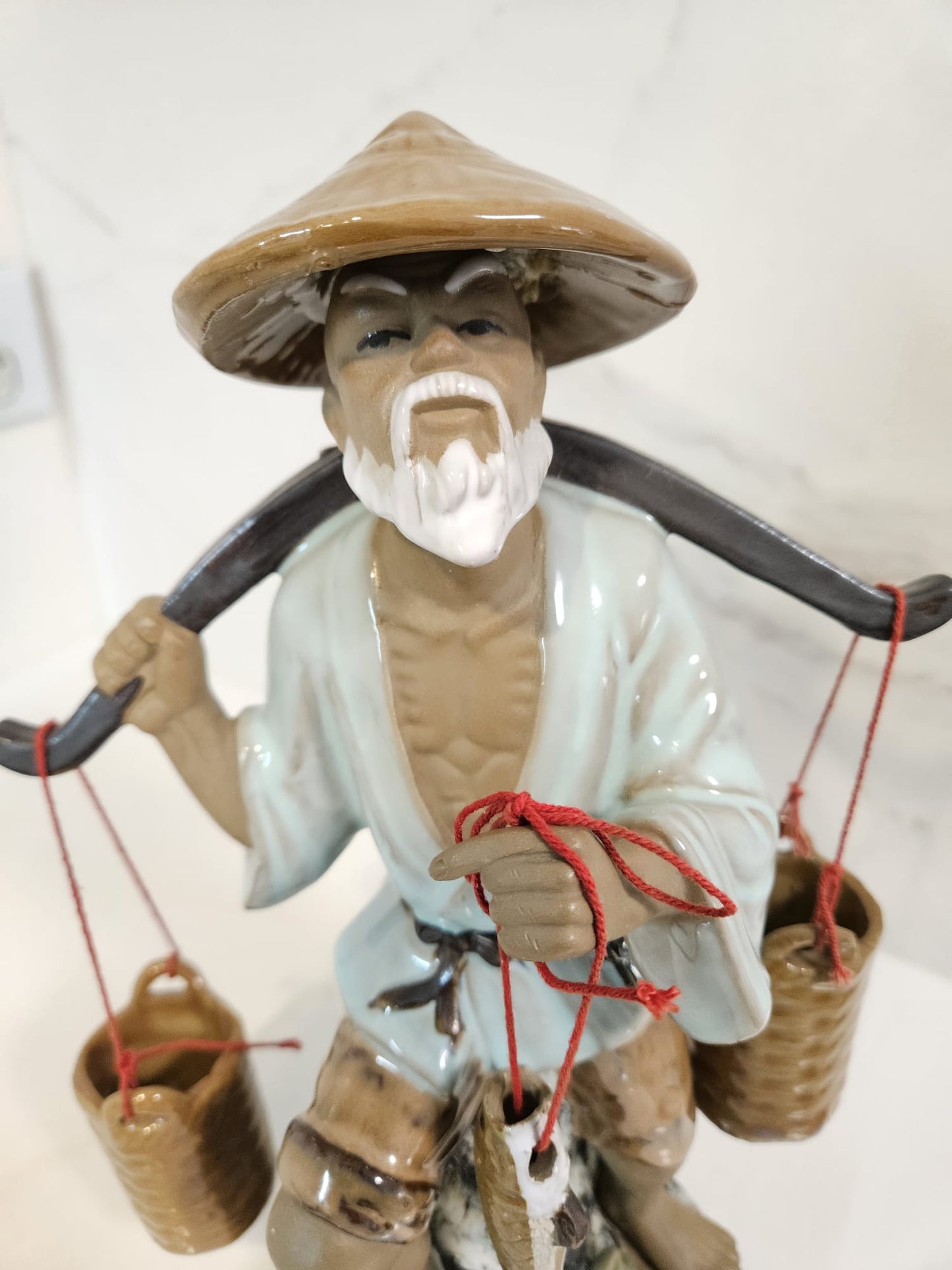 Shiwan Chinese Fisherman Farmer-Shekwan Mudman Figures 石灣