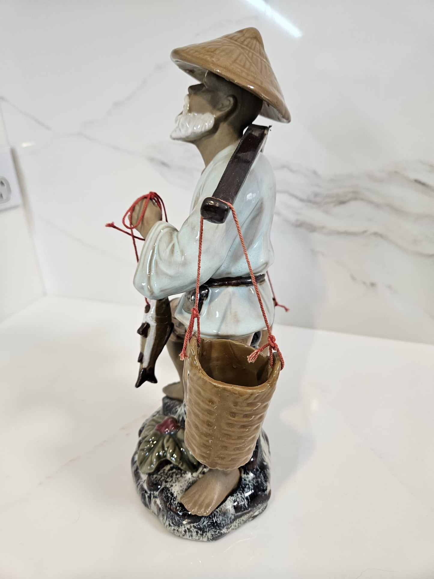 Shiwan Chinese Fisherman Farmer-Shekwan Mudman Figures 石灣