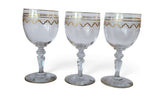 Antique Saint Louis French crystal Wine Glass in Beethoven pattern (3)