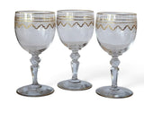 Antique Saint Louis French crystal Wine Glass in Beethoven pattern (3)