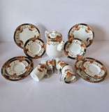 Antique Sutherland (1920s) Fine Bone China IMARI 14 pieces coffee set