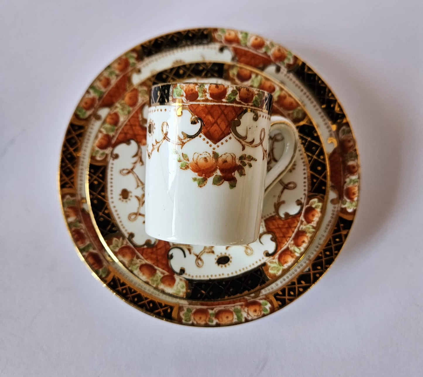 Antique Sutherland (1920s) Fine Bone China IMARI 14 pieces coffee set