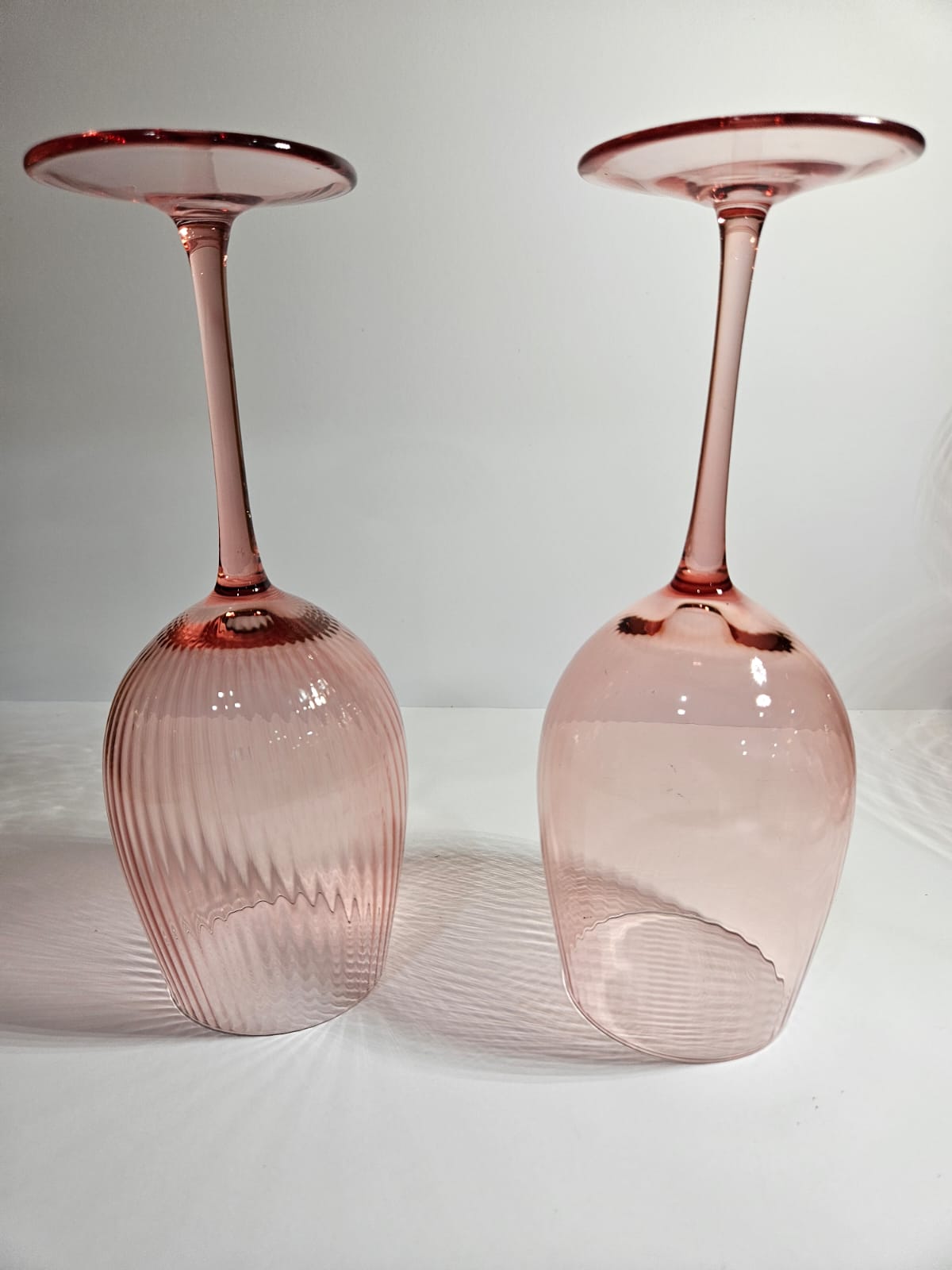 6pc Tempa Thalia 420ml Stemmed Crystal Wine Glass Goblet Set Pink Quartz