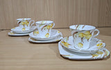 Art Deco Vintage China Tea Set Trio (3 sets) Taylor and Kent Longton #6087