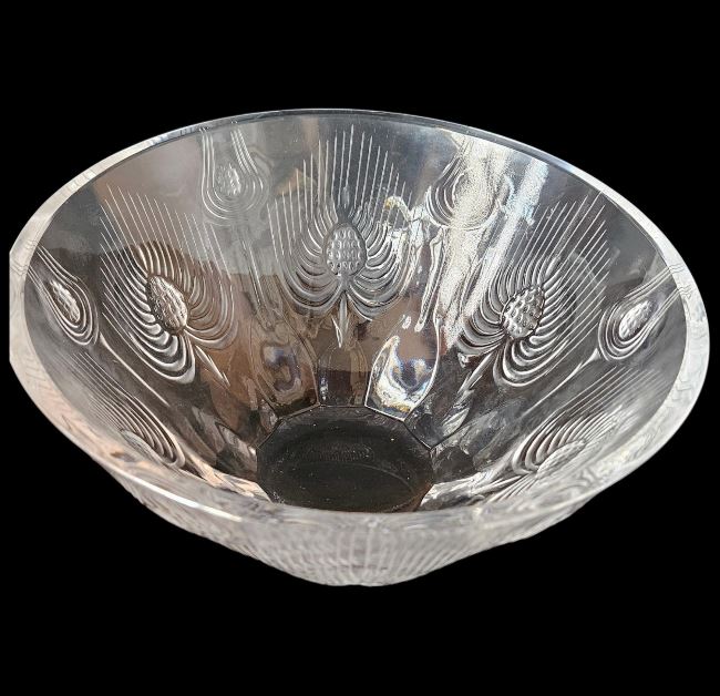 Lalique BALMORAL "Chardon" (Thistle) Bowl 25cm -Model 13721