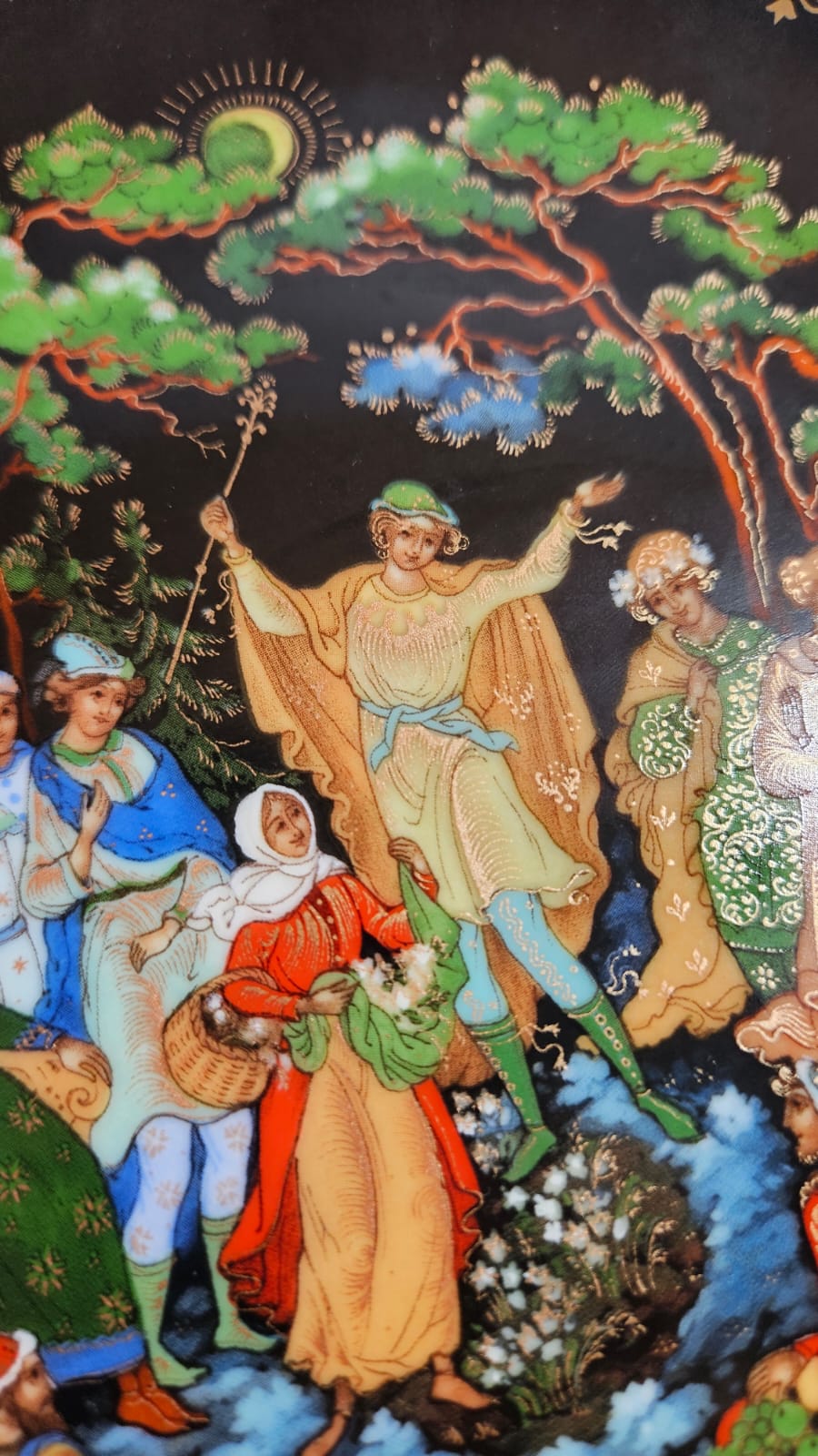 Russian "The 12th Month" Porcelain 1990 Collector Plate Bradex No. 60-V25-1.10