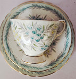 Vintage Tuscan R.H. & S.L. Bone China Flora Trio "Tresco" pattern