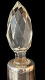 Antique Sterling Silver & Cut Glass 1928 Scent Bottle English hallmark Birmingham 1893–94