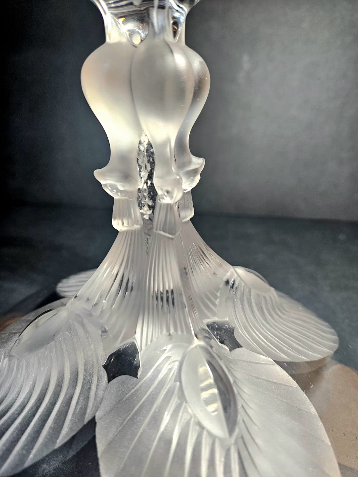 Lalique "Virginia" Peacock Compote by Marc Lalique c.1960
