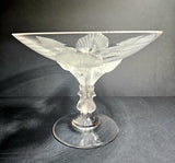 Lalique "Virginia" Peacock Compote by Marc Lalique c.1960