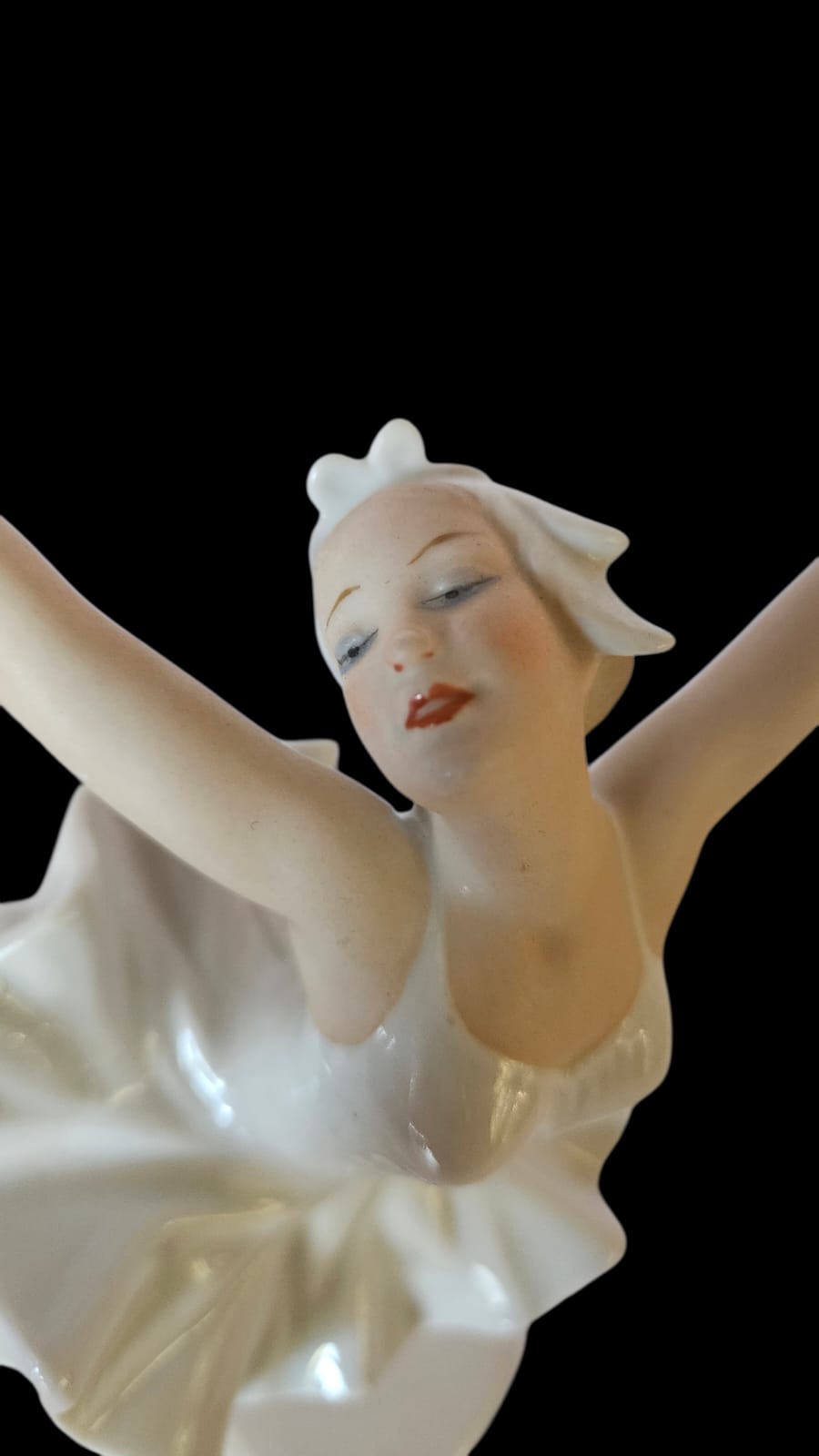 Rare Wallendorf Ballerina Figurine Porcelain GDR East Germany 1764