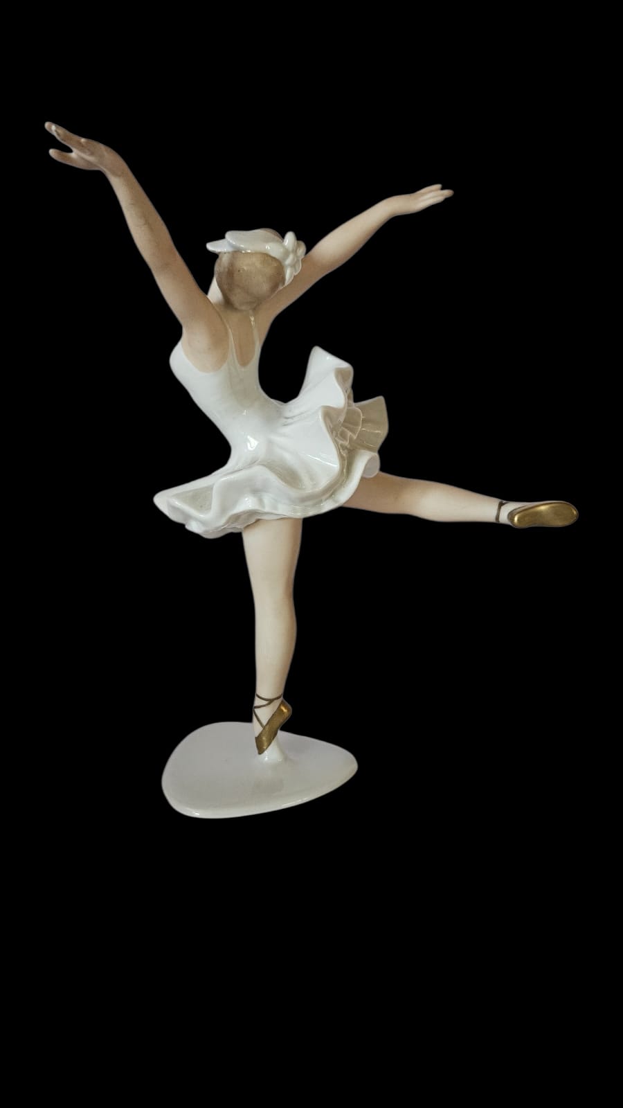 Rare Wallendorf Ballerina Figurine Porcelain GDR East Germany 1764