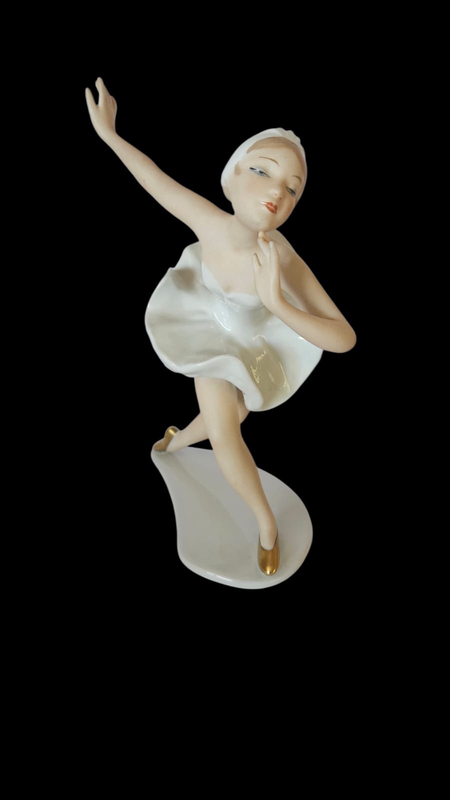 Vintage Rare Wallendorf Ballerina Figurine Porcelain GDR East Germany 1764