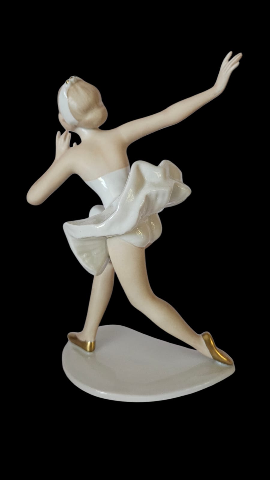 Vintage Rare Wallendorf Ballerina Figurine Porcelain GDR East Germany 1764