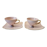 Vintage Pink Westminster Australia Tennis Cup and Saucer Set x 2