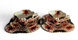2 x Antique Wileman Foley & Co China  Trio "Japan" Pattern Alexandra Shape 84175 RD60650 c.1887