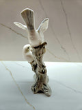 Blue Jays on a branch Collectible figurine hand painted c.1980