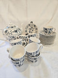 Ming Tree Blue Double Phoenix backstamp 27 pieces Tea Set by Nikko