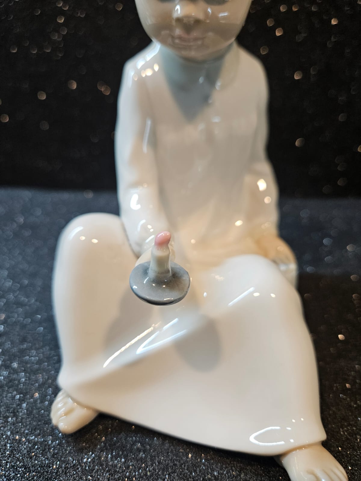 Nao by Lladro Zaphir Spain Porcelain A Boy Holding A Candle Figurine