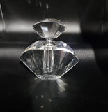Elegant Vintage facetted Crystal Perfume Bottle with Applicator