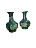 Pair of large Chinese glazed reticulated Vases Qianlong style