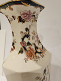 Large Mason's Ironstone Blue "Mandalay" vase c.1940